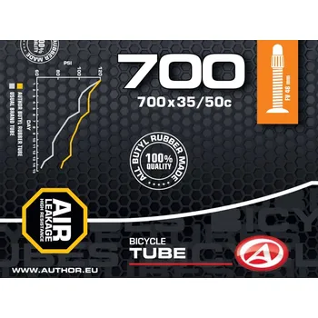 Duše na kolo AUTHOR Duše AT-CROSS-700C Wide FV48 700x35/50C černá