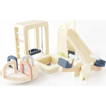 Dřevěné dětské hřiště, domky pro panenky, hraní s panenkami, děti Le Toy Van