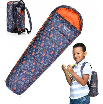 Spacák Dětský spací pytel s kapuce obal batoh METEOR Ymer, 155 cm
