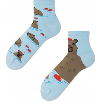 Dámské ponožky Čtvrtinové Ponožky Many Mornings Kapybara , vícebarevné, velikost 35-38