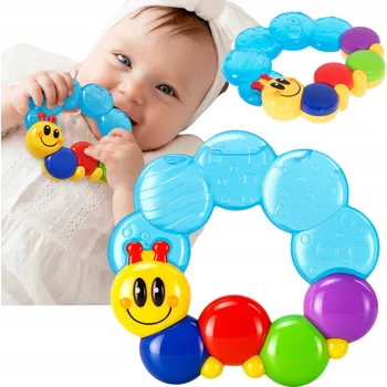 Kousátko s chrastítkem Hola, plastové, vícebarevné