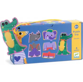 Puzzle Djeco: Puzzle Trio TRIO SAWANNA 3+ 8242