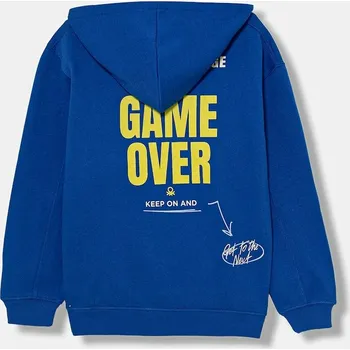 Chlapecká mikina Dětská mikina United Colors of Benetton 3J73C505N.G.Seasonal modrá 57X, vel. 150