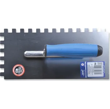 Zdenické nářadí Nerezové zubové hladítko AL 128x270 mm, zub 10x10, gumová rukojeť Instar 7810