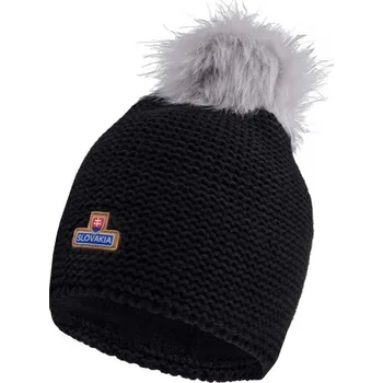 Pokrývka hlavy Zimní čepice FLLÖS FANLINE HAT SLOVAKIA 6 UNI Černá, Mix