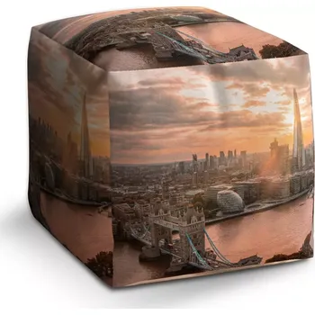 Taburet Sablio Taburet Cube Londýn City of London: 40x40x40 cm