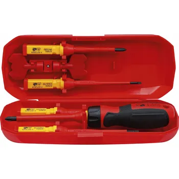 Šroubovák BGS 35813, Sada šroubováků VDE | s výměnnými čepelemi | 8dílna