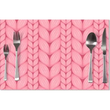 prostírání Sablio Prostírání Růžové pletení: 40x30cm