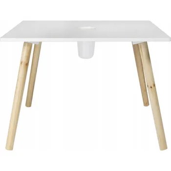 Konferenční stolek Stolek Intesi bílý 60x60 cm