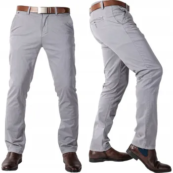 Pánské kalhoty Pánské chinos kalhoty světle šedé slim LOE vel. 29