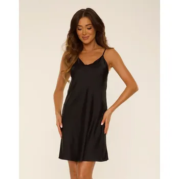 Dámská noční košile De Lafense 758 Cordelia chemise w/r S-XL cappuccino XL