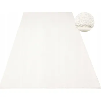 Koberec KOBEREC KRÉMOVÝ MĚKKÝ VLASE NA FILCU SILNÝ HUSTÝ DO POKOJE ETERNITY 100x150 cm