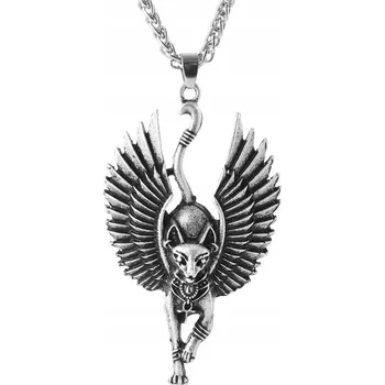 Náhrdelník NÁHRDELNÍK Bastet AMULET Starověký Egypt RA Slunce 132