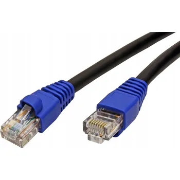 Síťový kabel Patchcord Goobay U/UTP 6 RJ45 / RJ45 60 m černý