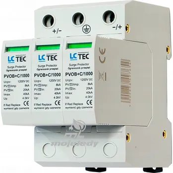IP kamera Přepěťová ochrana DC PVO T1+T2 B+C DC 1200V 8kA pro fotovoltaiku
