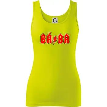 Dámské tričko Rocková rodina - babička - Dámské tílko - XL ( Limetková )