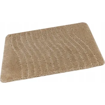 Koupelnová předložka KOUPELNOVÁ PŘEDLOŽKA PROTI SKLUZU K WC BÉŽOVÁ VLNY SARA 50x80 cm