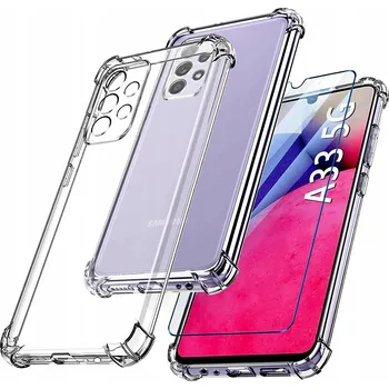 Pouzdro na mobilní telefon Zadní Kryt JFM AKCESORIA pro Samsung Galaxy A33 5G Anti Shock průhledné