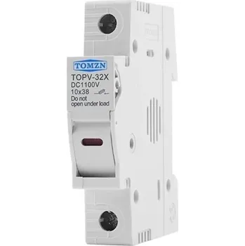 Kuchyňský nůž Držák pojistek DC 18 x 85,5 mm 1pólový s LED 1000 V pro solární fotovoltaické systémy TOMZN TOPV-30 vysokonapěťová základna ochrana FV gpV