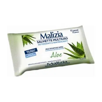 Dětská kosmetika Malizia Vlhčené ubrousky Salviette Milleusi Aloe 72 ks - Malizia