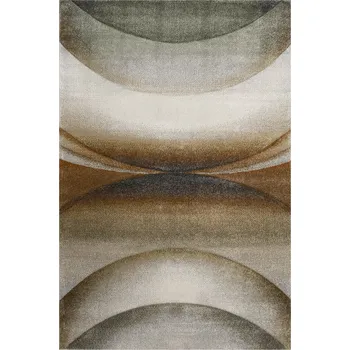 Koberec KOBEREC MODERNÍ BAREVNÝ MĚKKÝ HUSTÝ V PŮLKRUHY DO OBÝVÁKU AGENT 80x150 cm