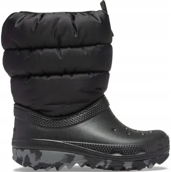 Dívčí sněhule Dětské sněhule zimní boty kozačky Crocs Neo Puff 207683-BLACK 20-21