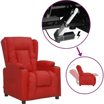 Křeslo Zvedací křeslo vínové umělá kůže IM_3093449