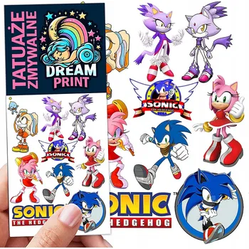 Odstranitelné tetování Filmová a herní nálepka na tetování Dětské vodní tetování Omyvatelné k narozeninám Dárek Dočasný dárek pro děti Originální opakovaně použitelné Spousta Vzorů