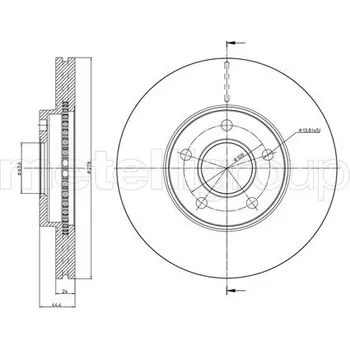 Brzdový kotouč Brzdový kotouč METELLI 23-0760C