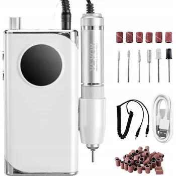 Bruska na nehty 40000RPM bezdrátová LCD - manikúra/pedikúra