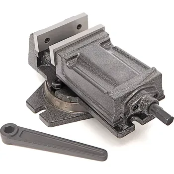 Svěrák Litinový strojní svěrák typ 16 s odnímatelnou otočnou základnou pro strojní obrábění - šířka čelistí 80 mm (TrueTech)