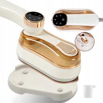 Žehlička MALÁ TURISTICKÁ ŽEHLIČKA NA PÁRU 1400W SKLÁDACÍ CESTOVNÍ MINI BÍLÁ