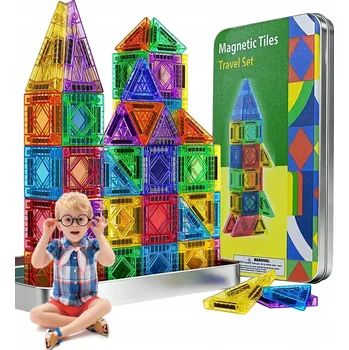 ostatní stavebnice Montessori magnetické stavebnice, 36 dílků