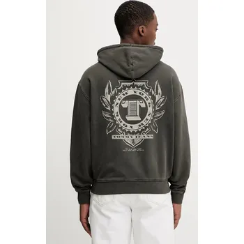 Dámská mikina Bavlněná mikina Tommy Jeans DM0DM22367 šedá 90Y, vel. XXL