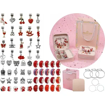 kreativní sada SADA NA VÝROBU BIŽUTERIE NÁRAMKY NÁHRDELNÍKŮ PŘÍVĚSKŮ DIY