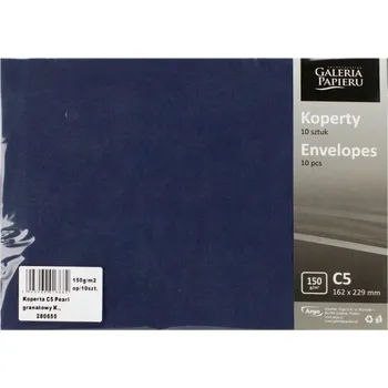 Obálka Obálky C5 tmavě modré perleťové 150g - 10 Ks.