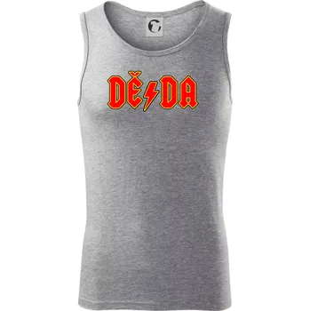 Rocková rodina - děda - Tílko pánské Core - L ( Tmavě šedý melír )