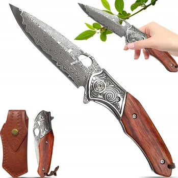 Kuchyňský nůž NŮŽ OCEL SOUČÁSTÍ BALENÍ JE 15 CM KOŽENÁ POUZDRO