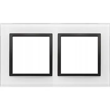 vypínač Dvojitý Rámeček Kontakt-simon bílý