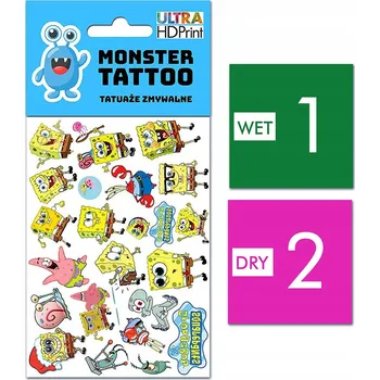 Tetování Smyvatelné tetování pro děti - SpongeBob