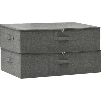 Úložný box Skládací Úložné Boxy 70x40x18 cm Antracitová