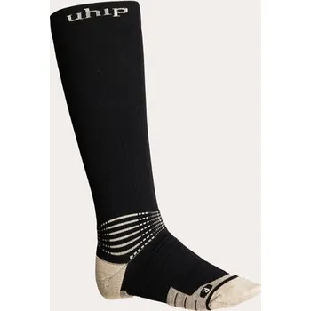 Pánské ponožky UHIP Podkolenky jezdecké Wool UHIP, kompresní, vlněné, pár, černé 37-39