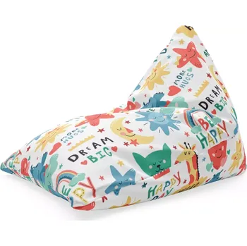 Sedací pytel Sablio Sedací vak Triangl Happy day: 120 x 100 x 100 cm