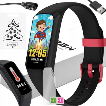 Hodinky Chytré Hodinky pro děti Rubicon RNCF05, černé