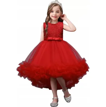 Dámské šaty ŠATY ELEGANTNÍ SPOLEČENSKÉ KVĚTINY VOLÁNKY 116