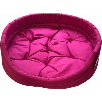 Pelíšek pro psa Oválná pohovka/pelíšek SandipetS Doggy - velikost 6 (75 cm x 67 cm x 18 cm), fuchsiová, s poduškou