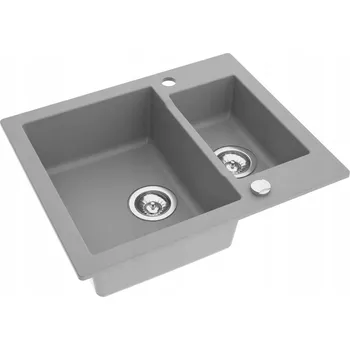 Granitový dřez Dřez jednopůlkomorový Moderno Annie granit šedý