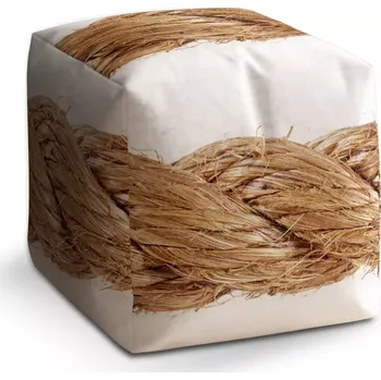 Taburet Sablio Taburet Cube Provaz: 40x40x40 cm