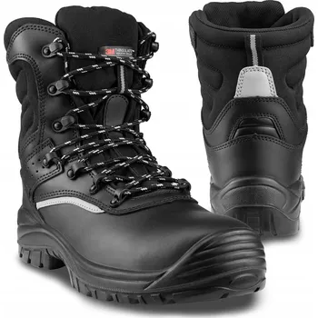 Pracovní obuv PRACOVNÍ VYSOKÉ BOTY pánské ZATEPLENÉ KOTNÍKOVÉ VODĚODOLNÉ ZIMNÍ S OCELOVOU ŠPIČKOU