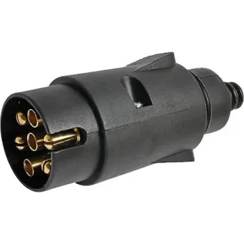 Elektrická zásuvka ZÁSUVKA ZÁSTRČKA PŘÍVĚSU 7 PINŮ PLASTOVÁ